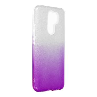 Silikónové puzdro na Xiaomi Redmi 10 Forcell Shining strieborno-fialové