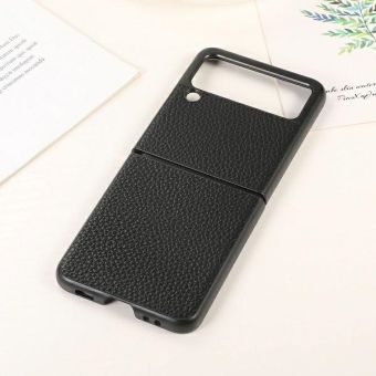 Plastové puzdro na Samsung Galaxy Z Flip 3 5G F711 Beline Leather čierne