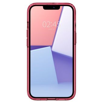 Plastové puzdro na Apple iPhone 13 Spigen Ultra Hybrid Crystal červené