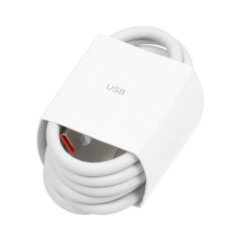 Kábel Xiaomi 6A, USB-A na USB-C, podpora 67W, 1m, biely (Bulk)