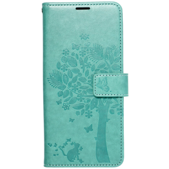 Diárové puzdro na Samsung Galaxy S22 5G Forcell MEZZO tree zelené