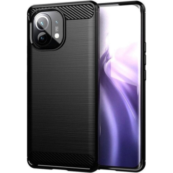 Silikónové puzdro na Xiaomi 11T/11T Pro Forcell Carbon čierne