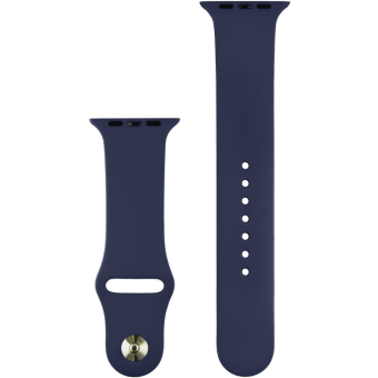 Náhradný remienok na Apple Watch 42/44/45/49mm COTECi Silicone Sports Strap Midnight Blue