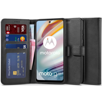Diárové puzdro na Motorola Moto G60 Tech-protect čierne