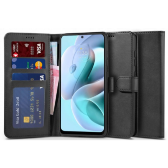 Diárové puzdro na Motorola Moto G31/G41 Tech-protect Wallet čierne