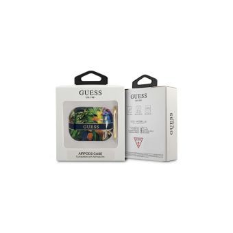 Silikónové puzdro Guess na Apple Airpods Pro GUAPHHFLB TPU Flower Print modré