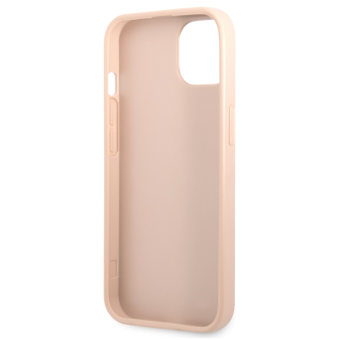 Plastové puzdro Guess na Apple iPhone 13 GUHCP13MP4SNP PU 4G Stripe ružové