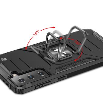 Odolné puzdro na Samsung Galaxy S22 Ultra 5G Ring Armor strieborné
