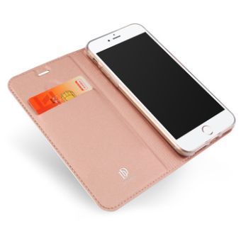 Diárové puzdro na Samsung Galaxy S22 5G Dux Ducis Skin Pro ružovo-zlaté