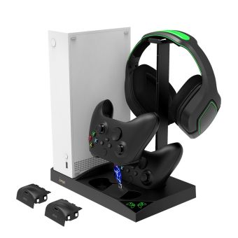 iPega XBS013 Multifunkčný Nabíjací Stojan + 2ks Baterií pre Xbox Ovládač