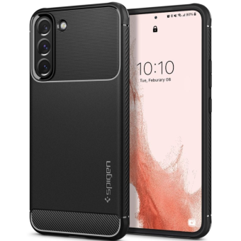 Odolné puzdro na Samsung Galaxy S22 5G Spigen Rugged Armor čierne 