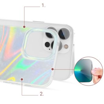 Zadné puzdro na Apple iPhone 13 Pro Kingxbar Shell modré