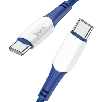 Kábel HOCO Ferry X70, USB-C na USB-C PD60W 3A, 1m, modrý