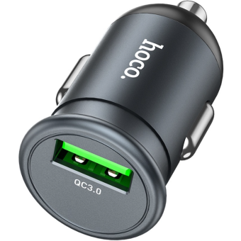 Autonabíjačka HOCO Z43 USB QC3.0 18W Mighty sivá 