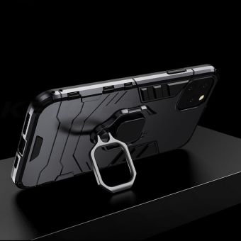 Odolné puzdro na Xiaomi Redmi Note 9 Ring Armor čierne