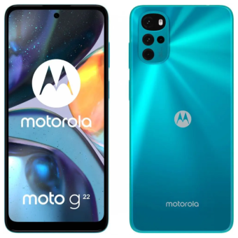 Motorola Moto G22, 4/64 GB, Dual SIM, Iceberg Blue - SK distribúcia