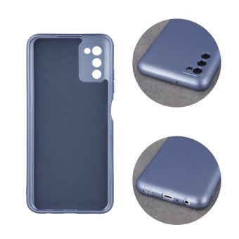 Silikónové puzdro na Motorola Moto E30/E40 Metallic svetlomodré