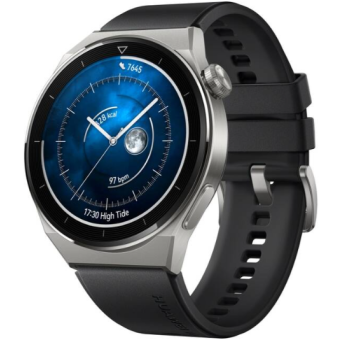Huawei Watch GT 3 Pro Titanium 46mm Fluorelastomer Strap čierne