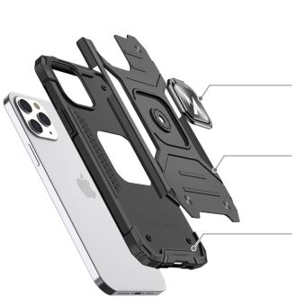 Odolné puzdro na Samsung Galaxy A33 A336 5G Ring Armor Rugged čierne