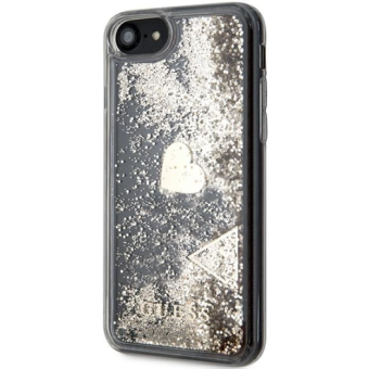 Plastové puzdro Guess na Apple iPhone 7/8/SE 2020/SE 2022 GUOHCI8GLHFLGO Liquid Glitter zlaté
