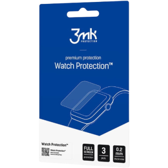 Tvrdené sklo na Huawei Watch GT 3 Pro 46mm 3MK Hybrid FlexibleGlass Watch Protection (3ks)