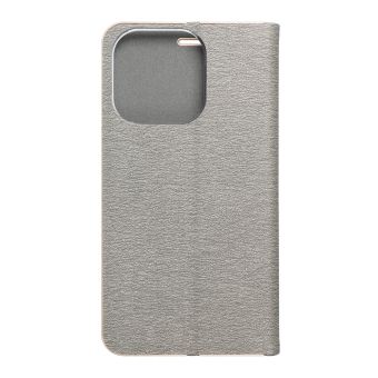Diárové puzdro na Apple iPhone 14 Pro Forcell LUNA Gold strieborné