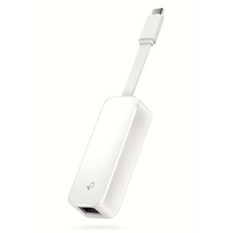 Redukcia TP-Link UE300C USB 3.0 type-C na gigabitový ethernetový sieťový adaptér biely