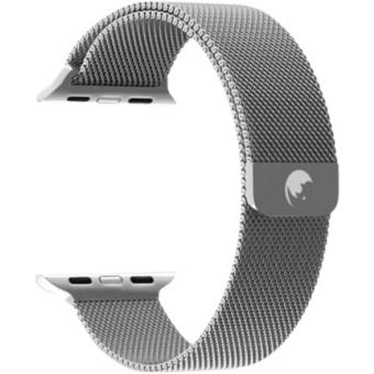 RhinoTech Steel Metal Milanese Band Apple Watch 42/44/45/49 mm Silver