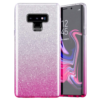 Silikónové puzdro na Xiaomi Redmi 10C/Poco C40 Shine Bling TPU strieborno-ružový