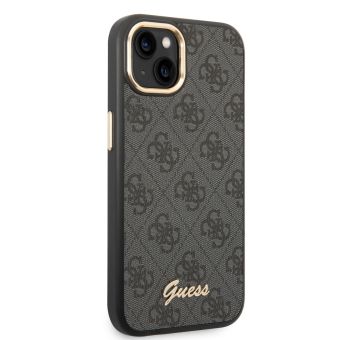 Plastové puzdro Guess na Apple iPhone 14 Plus GUHCP14MHG4SHK 4G Metal Camera Outline čierne