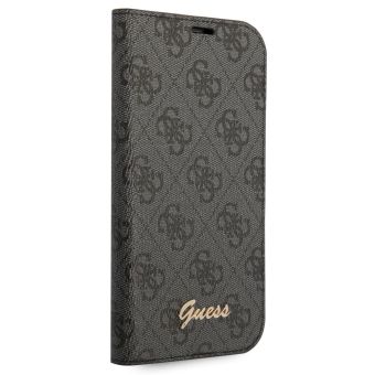 Diárové puzdro Guess na Apple iPhone 14 Pro GUBKP14LHG4SHK 4G Metal Camera Outline čierne