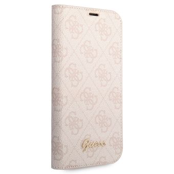 Diárové puzdro Guess na Apple iPhone 14 Plus GUBKP14MHG4SHP 4G Metal Camera Outline ružové