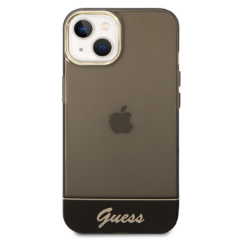 Kryt na Apple iPhone 14 Plus Guess Camera Outline Translucent GUHCP14MHGCOK čierne