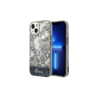 Plastové puzdro Guess na Apple iPhone 14 Pro GUHCP14LHGPLHG Toile De Jouy sivé
