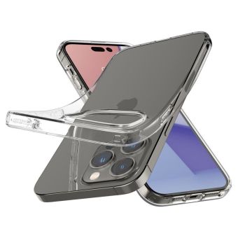 Odolné puzdro na Apple iPhone 14 Pro Spigen Liquid Crystal transparentné