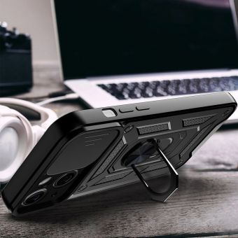Odolné puzdro na Realme C21Y/C25Y Camshield Ring Armor čierne