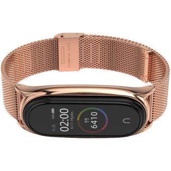 Náhradný remienok na Xiaomi Mi Band 7 Tech-Protect Milaneseband, ružovo-zlaté