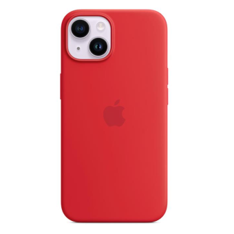 Silikónové puzdro Apple na Apple iPhone 14 MPRW3ZM/A Silicone Case with MagSafe (PRODUCT)Red