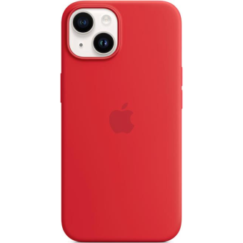 Silikónové puzdro Apple na Apple iPhone 14 MPRW3ZM/A Silicone Case with MagSafe (PRODUCT)Red