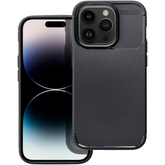 Silikónové puzdro na Apple iPhone 14 Plus Carbon Premium čierne