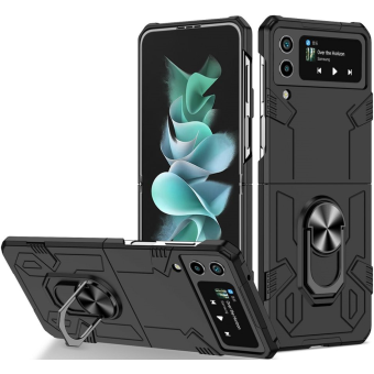 Plastové puzdro na Samsung Galaxy Z Flip3 5G F711 Forcell Mecha čierne