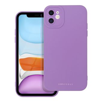 Silikónové puzdro na Apple iPhone 11 Roar Luna fialové