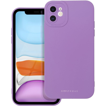 Silikónové puzdro na Apple iPhone 11 Roar Luna fialové