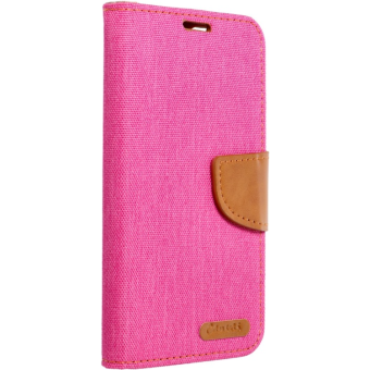 Diárové puzdro na Xiaomi Redmi 10C/Poco C40 Canvas ružové