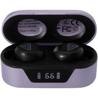 Guess True Wireless Triangle Logo BT5.0 Stereo Earphones Purple GUTWST31TU Purple