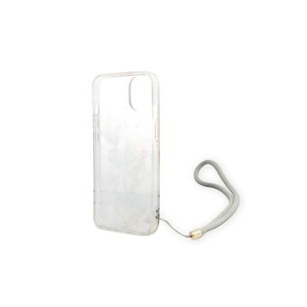 Plastové puzdro Guess na Apple iPhone 14 Plus GUOHCP14MHFLSU Flower Cord fialové