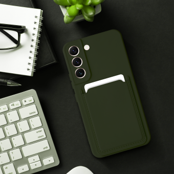 Silikónové puzdro na Samsung Galaxy S23 Ultra 5G S918 Forcell Card zelené