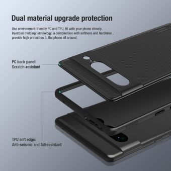 Plastové puzdro na Google Pixel 7 Pro Nillkin Super Frosted Pro čierne