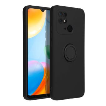 Silikónové puzdro na Xiaomi Redmi 10C/Poco C40 Silicone Ring čierne