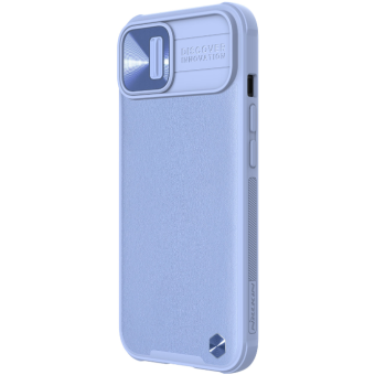 Plastové puzdro na Apple iPhone 13 Nillkin Camshield Leather fialové